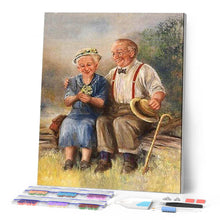 Afbeelding in Gallery-weergave laden, Diamond Painting - Koppel op een bankje Diamond Painting Romantiek, romantiek