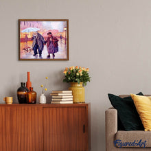 Afbeelding in Gallery-weergave laden, Diamond Painting - Koppel in de regen Diamond Painting Romantiek, romantiek
