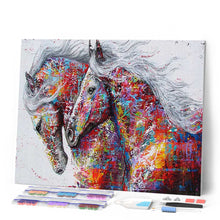 Afbeelding in Gallery-weergave laden, Diamond Painting - Paarden paar Diamond Painting Landschappen, paarden, landschappen