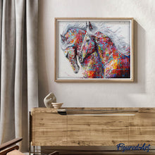 Afbeelding in Gallery-weergave laden, Diamond Painting - Paarden paar Diamond Painting Landschappen, paarden, landschappen