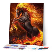 Afbeelding in Gallery-weergave laden, Diamond Painting - Vuur paard dieren, Diamond Painting Dieren, paarden