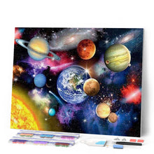 Afbeelding in Gallery-weergave laden, Diamond Painting - Planeten uit de lucht Diamond Painting Ontdek de wereld, ontdek de wereld
