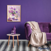 Afbeelding in Gallery-weergave laden, Diamond Painting - Mooi boeket van paarse bloemen
