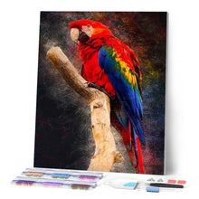 Afbeelding in Gallery-weergave laden, Diamond Painting - Rode papegaai dieren, vogels, Diamond Painting Dieren, papegaaien