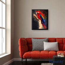 Afbeelding in Gallery-weergave laden, Diamond Painting - Rode papegaai dieren, vogels, Diamond Painting Dieren, papegaaien