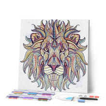Afbeelding in Gallery-weergave laden, Diamond Painting - Abstracte leeuw dieren, Diamond Painting Dieren, leeuwen