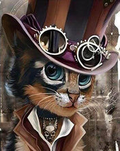 Afbeelding in Gallery-weergave laden, Diamond Painting - Kat Gentleman dieren, katten, Diamond Painting Dieren