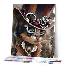 Afbeelding in Gallery-weergave laden, Diamond Painting - Kat Gentleman dieren, katten, Diamond Painting Dieren