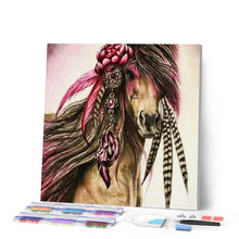 Afbeelding in Gallery-weergave laden, Diamond Painting - Feest paard dieren, Diamond Painting Dieren, paarden