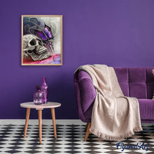 Afbeelding in Gallery-weergave laden, Diamond Painting - Schedel en vlinder dieren, vlinders, Diamond Painting Dieren