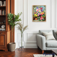 Afbeelding in Gallery-weergave laden, Diamond Painting - Een boeket van veelkleurige bloemen