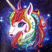 Afbeelding in Gallery-weergave laden, Diamond Painting - Abstracte Eenhoorn dieren, Diamond Painting Dieren, eenhoorns