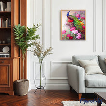 Afbeelding in Gallery-weergave laden, Diamond Painting - Pauwen en bloemen