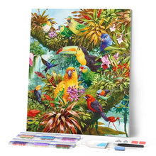 Afbeelding in Gallery-weergave laden, Diamond Painting - Toucan en andere vogels