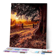 Afbeelding in Gallery-weergave laden, Diamond Painting - Dageraad op het platteland Diamond Painting Landschappen, landschappen