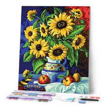Afbeelding in Gallery-weergave laden, Diamond Painting - Marguerite vaas op een tafelkleed