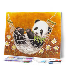 Afbeelding in Gallery-weergave laden, Diamond Painting - Panda in zijn hangmat