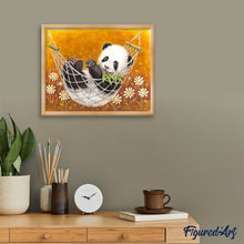 Afbeelding in Gallery-weergave laden, Diamond Painting - Panda in zijn hangmat