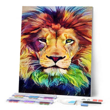Afbeelding in Gallery-weergave laden, Diamond Painting - Leeuwenkop dieren, Diamond Painting Dieren, leeuwen