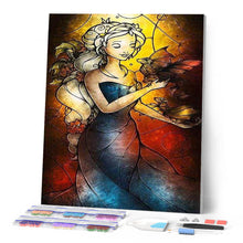 Afbeelding in Gallery-weergave laden, Diamond Painting - Vrouwen gebrandschilderd glas Diamond Painting Romantiek, romantiek