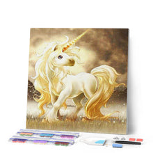 Afbeelding in Gallery-weergave laden, Diamond Painting - Witte Eenhoorn dieren, Diamond Painting Dieren, eenhoorns