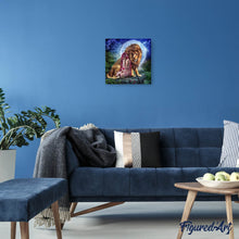 Afbeelding in Gallery-weergave laden, Diamond Painting - De leeuw en de vrouw dieren, Diamond Painting Dieren, leeuwen