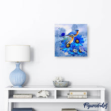Afbeelding in Gallery-weergave laden, Diamond Painting - Blauwe Vogels dieren, vogels, Diamond Painting Dieren