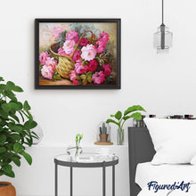 Afbeelding in Gallery-weergave laden, Diamond Painting - Rozen in een mand Diamond Painting Bloemen, bloemen
