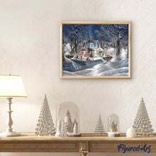 Afbeelding in Gallery-weergave laden, Diamond Painting - Huizen in de winter Diamond Painting Landschappen, landschappen