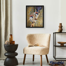 Afbeelding in Gallery-weergave laden, Diamond Painting - Mussen aan een touw dieren, Diamond Painting Dieren