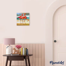 Afbeelding in Gallery-weergave laden, Diamond Painting - Drie Flamingo's dieren, Diamond Painting Dieren, flamingo's