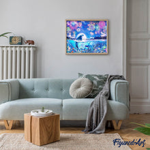 Afbeelding in Gallery-weergave laden, Diamond Painting - Dolfijnen en vuurwerk dieren, Diamond Painting Dieren, Diamond Painting Landschappen, dolfijnen, landschappen