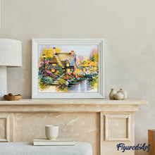Afbeelding in Gallery-weergave laden, Diamond Painting - Huis aan de rand van de rivier