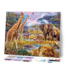 Afbeelding in Gallery-weergave laden, Diamond Painting - Dieren in de savanne