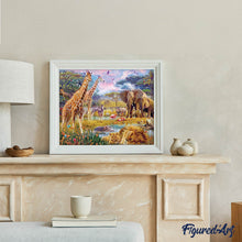 Afbeelding in Gallery-weergave laden, Diamond Painting - Dieren in de savanne