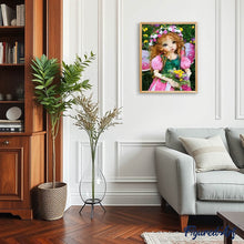 Afbeelding in Gallery-weergave laden, Diamond Painting - Engel met bloemenkroon Diamond Painting Bloemen, bloemen