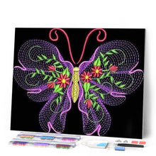 Afbeelding in Gallery-weergave laden, Diamond Painting - Abstracte vlinder dieren, vlinders, Diamond Painting Dieren