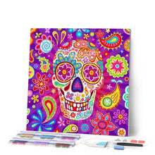 Afbeelding in Gallery-weergave laden, Diamond Painting - Psychedelische Schedel Diamond Painting Andere, ander