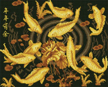 Afbeelding in Gallery-weergave laden, Diamond Painting - Golden Koi-karper