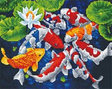 Afbeelding in Gallery-weergave laden, Diamond Painting - Japanse Koi-karper