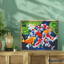 Afbeelding in Gallery-weergave laden, Diamond Painting - Japanse Koi-karper