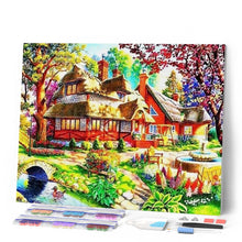 Afbeelding in Gallery-weergave laden, Diamond Painting - Rustig huis Diamond Painting Landschappen, landschappen