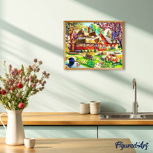 Afbeelding in Gallery-weergave laden, Diamond Painting - Rustig huis Diamond Painting Landschappen, landschappen