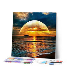 Afbeelding in Gallery-weergave laden, Diamond Painting - Zonsondergang op zee Diamond Painting Landschappen, landschappen