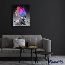 Afbeelding in Gallery-weergave laden, Diamond Painting - Olifant en kleuren dieren, Diamond Painting Dieren, olifanten