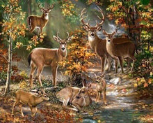 Afbeelding in Gallery-weergave laden, Diamond Painting - Herten Familie dieren, Diamond Painting Dieren