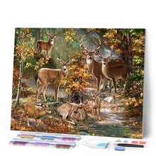 Afbeelding in Gallery-weergave laden, Diamond Painting - Herten Familie dieren, Diamond Painting Dieren