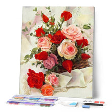 Afbeelding in Gallery-weergave laden, Diamond Painting - Mooie rozen Diamond Painting Bloemen, bloemen
