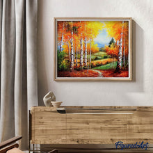 Afbeelding in Gallery-weergave laden, Diamond Painting - Berken in de herfst Diamond Painting Landschappen, landschappen