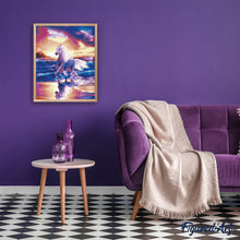 Afbeelding in Gallery-weergave laden, Diamond Painting - Galoppende paard bij de zee